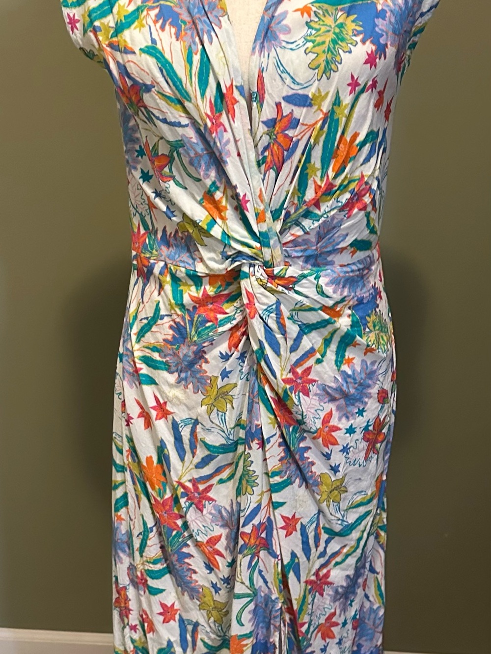 Women’s Floral Knot-Front Swim Coverup - Multi